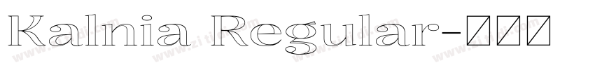 Kalnia Regular字体转换 Kalnia Regular字体转换